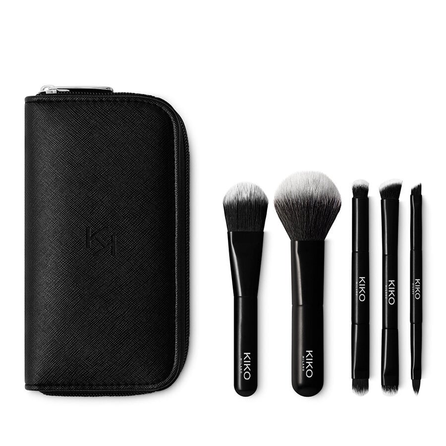 Kosmētikas otu komplekts Kiko Milano Travel Brush Set cena un informācija | Kosmētikas otas, sūkļi | 220.lv