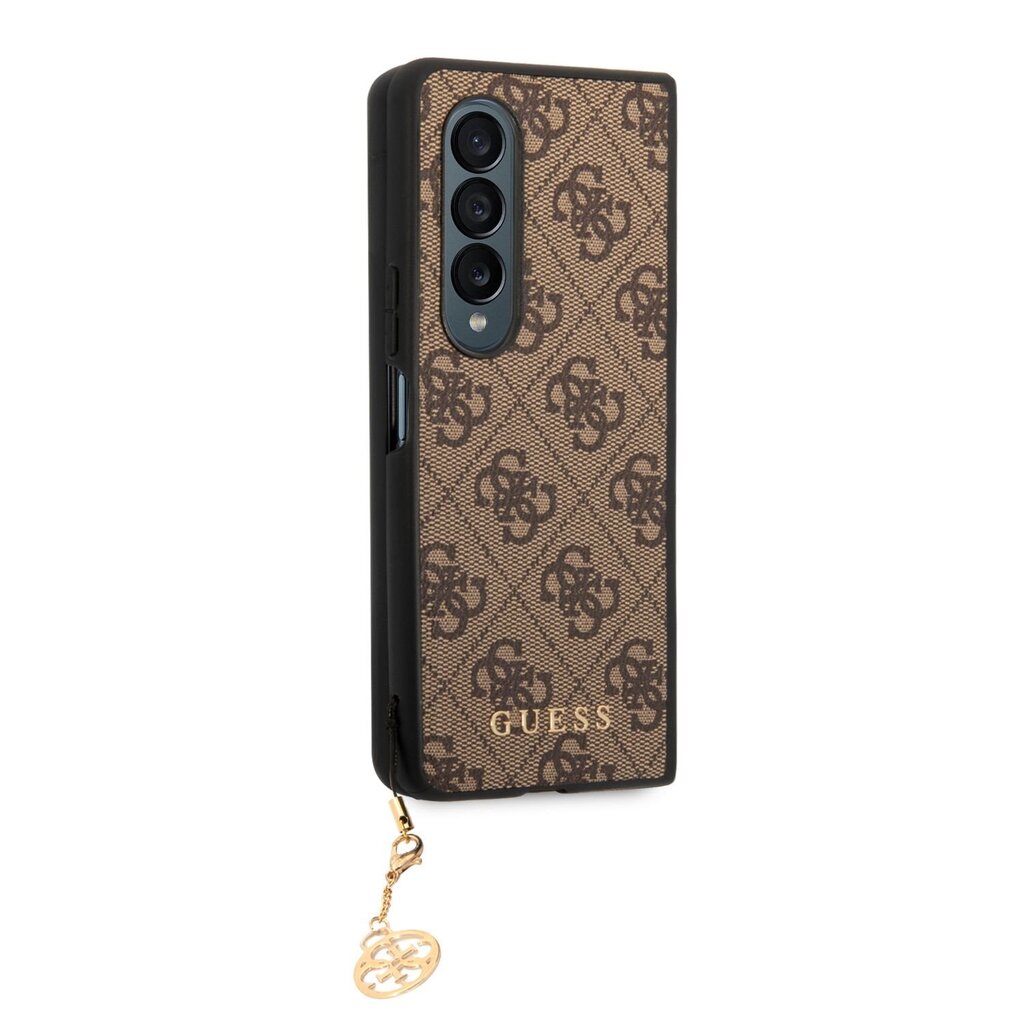 Guess 4G Charms Case for Samsung Galaxy Z Fold 4 Brown cena un informācija | Telefonu vāciņi, maciņi | 220.lv