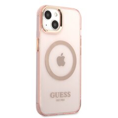 Guess Translucent MagSafe Compatible Case for iPhone 13 Pink cena un informācija | Telefonu vāciņi, maciņi | 220.lv