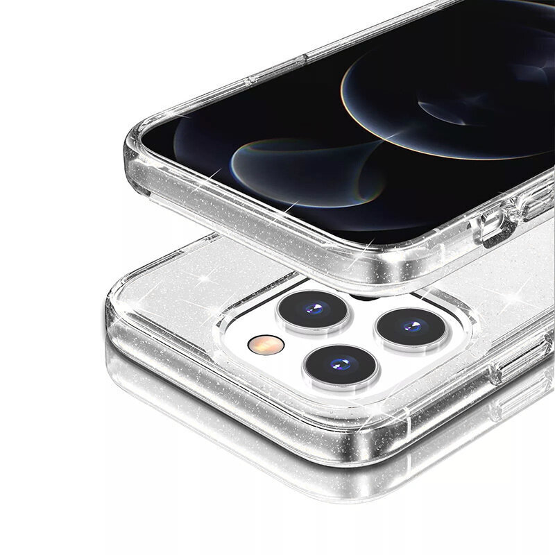 Crystal Glitter vāciņš - Samsung Galaxy S21 FE, sudraba цена и информация | Telefonu vāciņi, maciņi | 220.lv