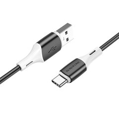 Kabelis Borofone BX79 — USB uz type C — 3 A, 1 metrs, melns цена и информация | Кабели для телефонов | 220.lv