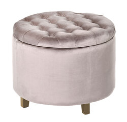 Pufs Vanity Pouf 50x50x40 cm, pelēks цена и информация | Кресла-мешки и пуфы | 220.lv