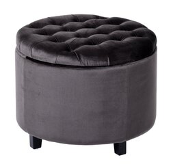 Pufs Vanity Pouf 50x50x40 cm, pelēks цена и информация | Кресла-мешки и пуфы | 220.lv