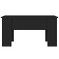 vidaXL kafijas galdiņš, melns, 79x49x41 cm, inženierijas koks cena un informācija | Žurnālgaldiņi | 220.lv