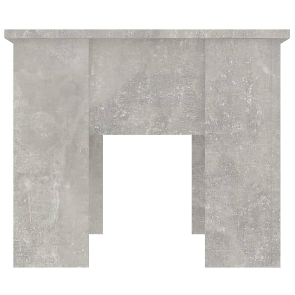 vidaXL kafijas galdiņš, betona pelēks, 79x49x41 cm, inženierijas koks cena un informācija | Žurnālgaldiņi | 220.lv