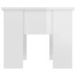 vidaXL kafijas galdiņš, spīdīgi balts, 79x49x41 cm, inženierijas koks цена и информация | Žurnālgaldiņi | 220.lv