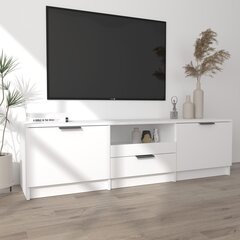 vidaXL TV skapītis, balts, 140x35x40 cm, inženierijas koks цена и информация | Тумбы под телевизор | 220.lv