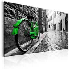 Glezna - Vintage Green Bike 120x80 cm cena un informācija | Gleznas | 220.lv