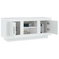 vidaXL TV skapītis, balts, 102x35x45 cm, inženierijas koks cena un informācija | TV galdiņi | 220.lv