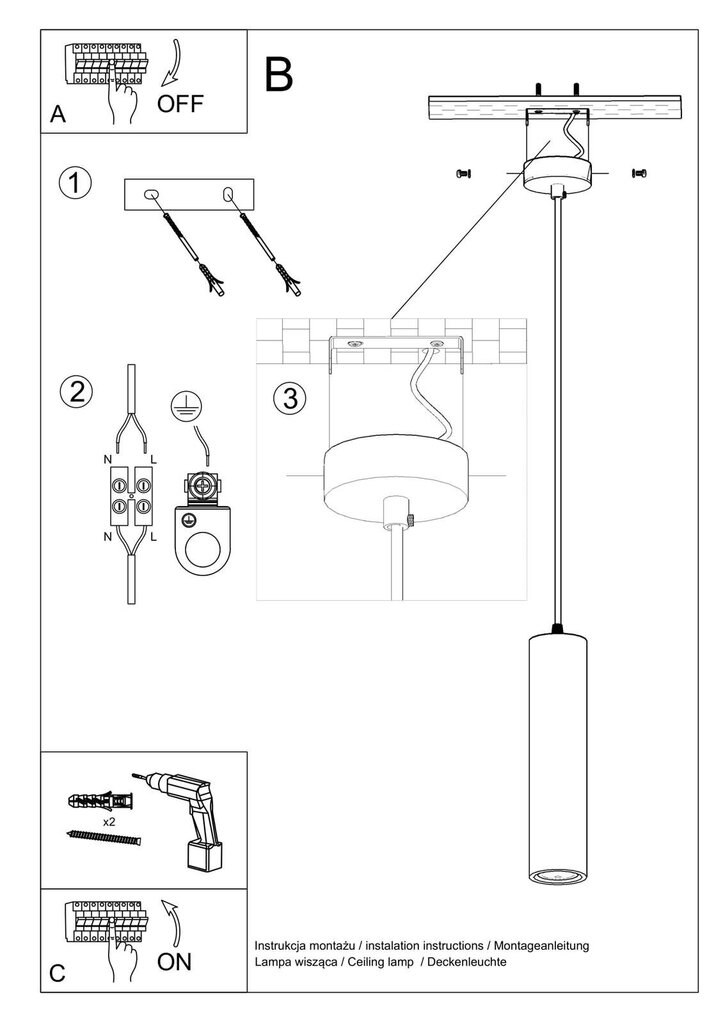 Piekaramā lampa cena un informācija | Lustras | 220.lv