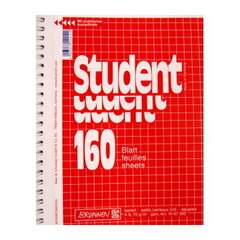 Spirālmape A6/160l kvadrāts "Students", Brunnen /5 цена и информация | Канцелярия | 220.lv