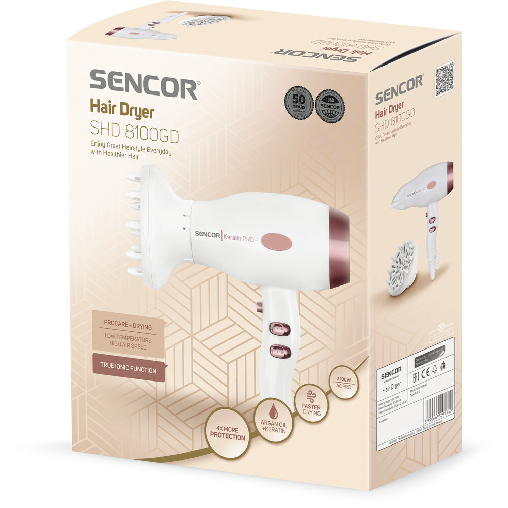 Sencor SHD 8100GD cena un informācija | Matu fēni | 220.lv