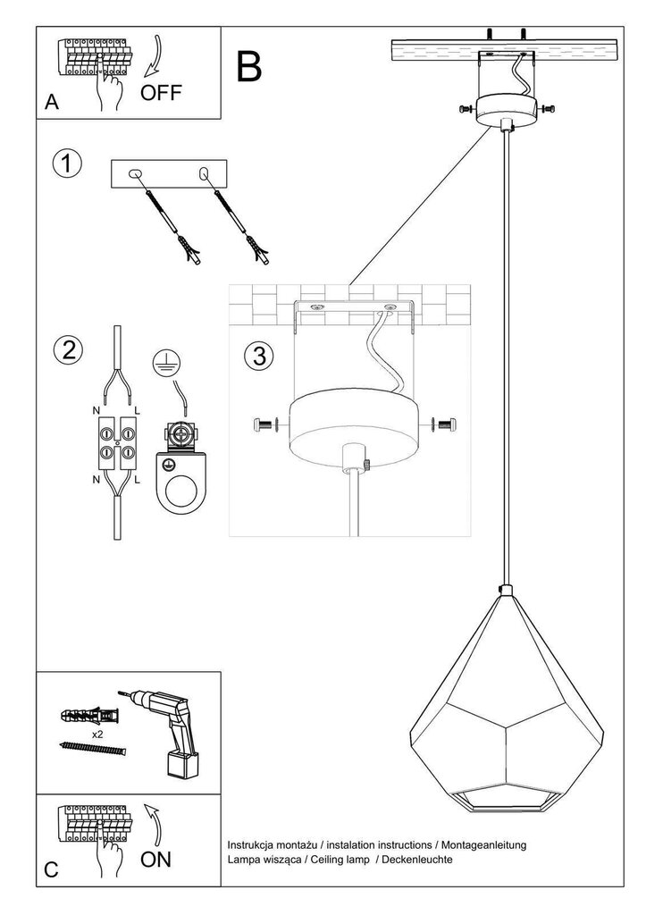 Piekaramā lampa cena un informācija | Piekaramās lampas | 220.lv