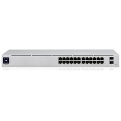 Ubiquiti USW-Pro-24-PoE | Tips L3 | Darbvirsmas/pjedestāla | Statīva | 24x10Base-T / 100Base-TX / 1000Base-T | 2xSFP+ | PoE+ porti 16 | 400 vati | USW-PRO-24-POE цена и информация | Маршрутизаторы (роутеры) | 220.lv