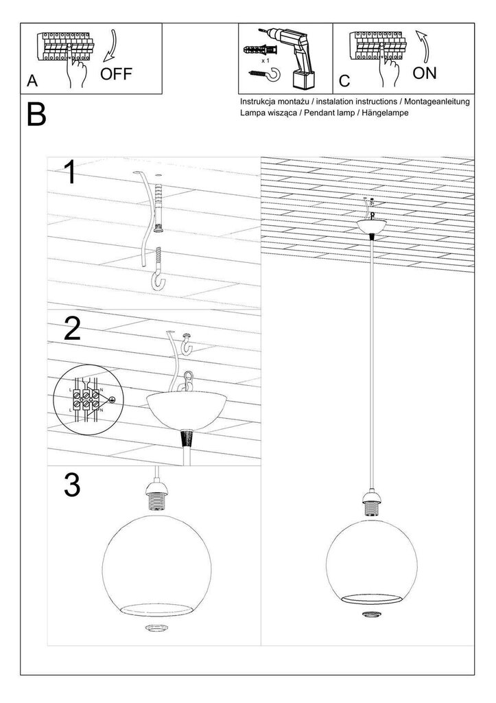 Piekaramā lampa цена и информация | Lustras | 220.lv