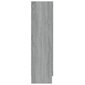 Vitrīna - skapis, pelēks ozols, 82.5x30.5x115 cm, koks цена и информация | Plaukti | 220.lv