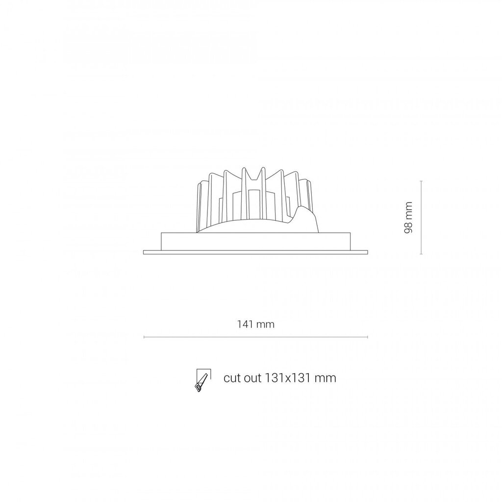 LED lampa Nowodvorski CL Dia 18W 3000K 8722 цена и информация | Iebūvējamās lampas, LED paneļi | 220.lv