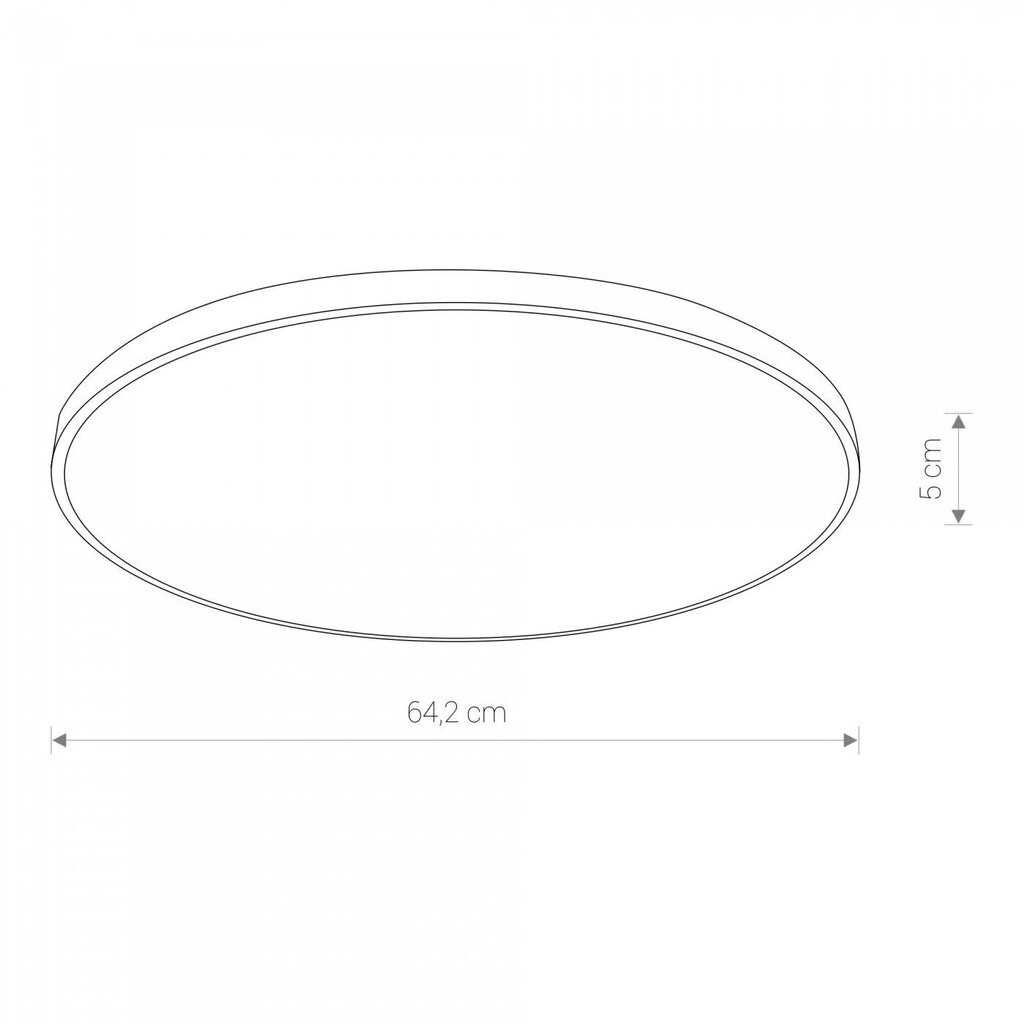 Griestu LED lampa Nowodvorski Agnes Round 8206, melna cena un informācija | Griestu lampas | 220.lv