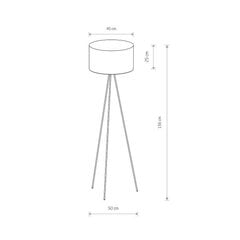 Stāvlampa Nowodvorski Cadilac 7992, pelēka cena un informācija | Stāvlampas | 220.lv