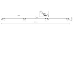 Griestu lampa Nowodvorski Mono 2x200 7756, melna/dzeltena цена и информация | Потолочные светильники | 220.lv