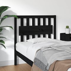vidaXL gultas galvgalis, melns, 95,5x4x100 cm, priedes masīvkoks цена и информация | Кровати | 220.lv