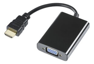 Deltaco, HDMI/VGA, 0.2 m cena un informācija | Adapteri un USB centrmezgli | 220.lv