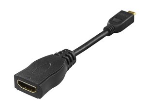 Deltaco, HDMI/Micro HDMI, 0.1 m cena un informācija | Adapteri un USB centrmezgli | 220.lv