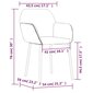 vidaXL virtuves krēsli, 2 gab., krēmkrāsas, audums un mākslīgā āda cena un informācija | Virtuves un ēdamistabas krēsli | 220.lv