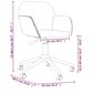 Grozāmais biroja krēsls, gaiši pelēkā krāsā, audums cena un informācija | Biroja krēsli | 220.lv