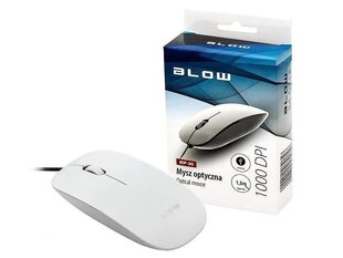 BLOW Optical mouse MP-30 USB white цена и информация | Мыши | 220.lv