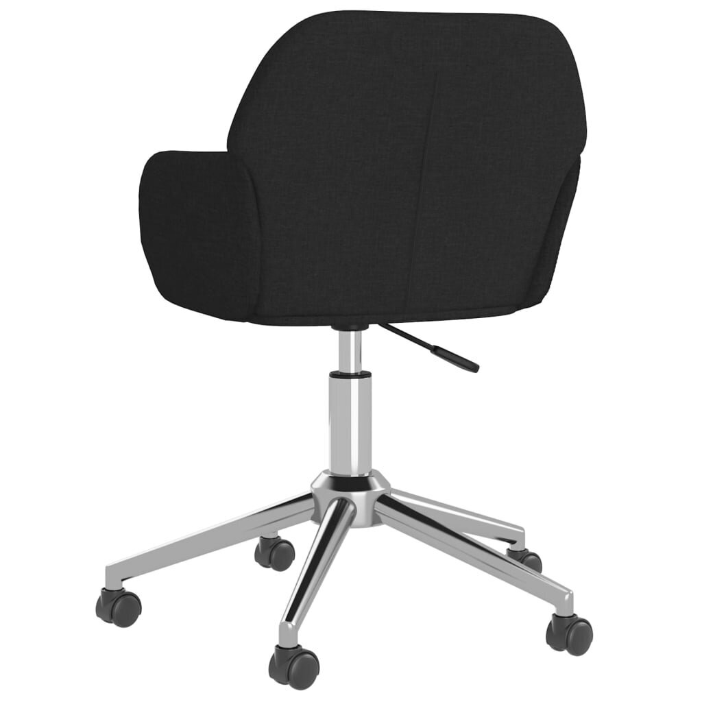 Grozāmais biroja krēsls, melns, audums cena un informācija | Biroja krēsli | 220.lv