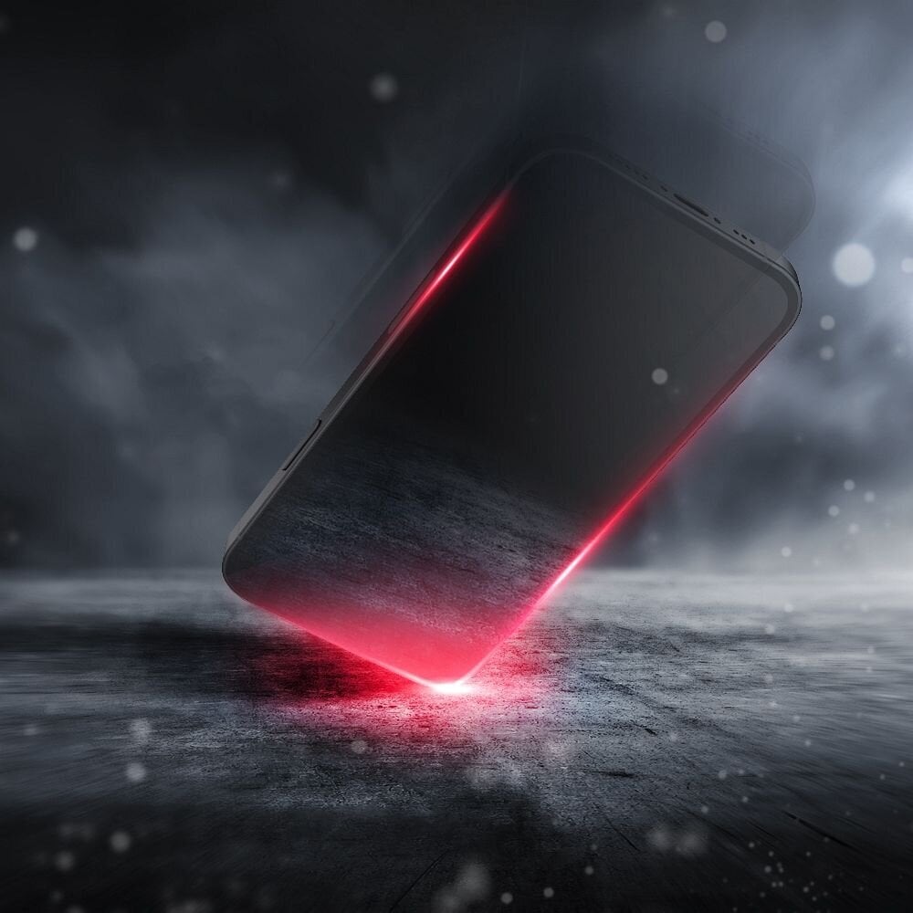 9H oleofobisks pārklājums ekrāna aizsargs Forcell Flexible Nano Glass 5D for iPhone 12/12 Pro 6,1" black cena un informācija | Ekrāna aizsargstikli | 220.lv