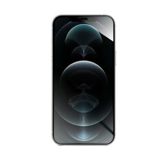 9H oleofobisks pārklājums ekrāna aizsargs Forcell Flexible Nano Glass 5D for iPhone 12 Pro Max 6,7" black cena un informācija | Ekrāna aizsargstikli | 220.lv