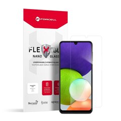 9H oleofobisks pārklājums ekrāna aizsargs Forcell Flexible Nano Glass for Samsung Galaxy A22 4G cena un informācija | Ekrāna aizsargstikli | 220.lv