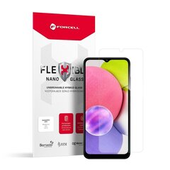 Защитная плёнка для экрана с олеофобным покрытием 9H Forcell Flexible Nano Glass для Samsung Galaxy A03s цена и информация | Защитные пленки для телефонов | 220.lv