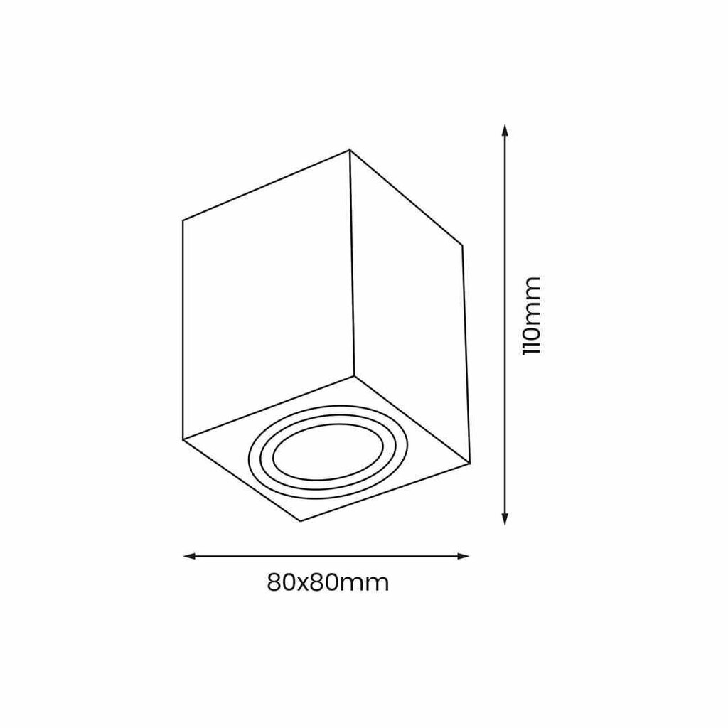 Milagro griestu lampa Bima Ring Square White cena un informācija | Griestu lampas | 220.lv