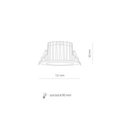 Встраиваемый светодиодный светильник Nowodvorski CL KEA 20W 4000K IP44 8772 цена и информация | Монтируемые светильники, светодиодные панели | 220.lv