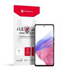 9H oleofobisks pārklājums ekrāna aizsargs Forcell Flexible Nano Glass for Samsung Galaxy A53 5G cena un informācija | Ekrāna aizsargstikli | 220.lv