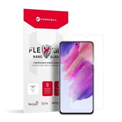 9H oleofobisks pārklājums ekrāna aizsargs Forcell Flexible Nano Glass for Samsung Galaxy S21 FE cena un informācija | Ekrāna aizsargstikli | 220.lv