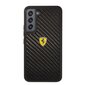 Ferrari Real Carbon Hard Case for Samsung Galaxy S22 Black cena un informācija | Telefonu vāciņi, maciņi | 220.lv