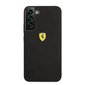 Ferrari Liquid Silicone Metal Logo Case for Samsung Galaxy S22+ Black cena un informācija | Telefonu vāciņi, maciņi | 220.lv