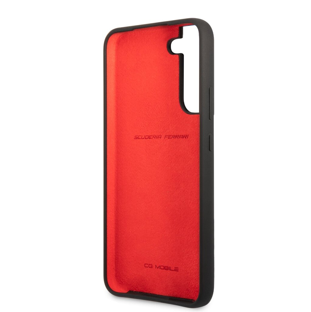 Ferrari Liquid Silicone Metal Logo Case for Samsung Galaxy S22 Black cena un informācija | Telefonu vāciņi, maciņi | 220.lv