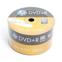 DVD-R diski HP, 4.7GB 16X SP*50 cena un informācija | Vinila plates, CD, DVD | 220.lv