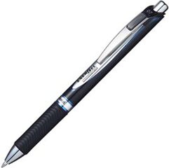 Gēla pildspalva ar slēdzi EnerGel 0.7mm permanent blue, Pentel /12/576 cena un informācija | Rakstāmpiederumi | 220.lv