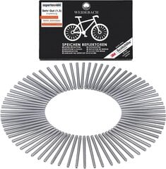 Weidebach® 36 Set Spoking Reflectors Velosipēds, STVZO apstiprināja velosipēdu atstarotājus, velosipēdu runas par maksimālo redzamību satiksmē, velosipēdu atstarotāji visu veidu spieķu cena un informācija | Aptieciņas, drošības preces | 220.lv