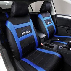 Woltu AS7260 Universal Glebzen auto sēdekļa pārsega sēdekļa aizsargātam automašīnas sēdekļa pārsegumam, super ātrums, melns un zils cena un informācija | Auto sēdekļu pārvalki | 220.lv