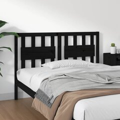 Изголовье кровати, 145,5x4x100 см, чёрное цена и информация | Кровати | 220.lv