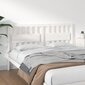 vidaXL gultas galvgalis, balts, 155,5x4x100 cm, priedes masīvkoks cena un informācija | Gultas | 220.lv