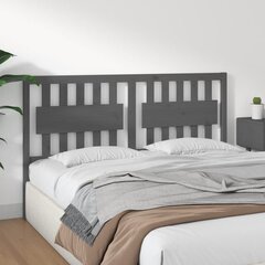 Изголовье кровати, 155,5x4x100 см, серое цена и информация | Кровати | 220.lv