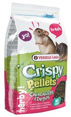 Versele Laga šinšillu un degu barība Crispy Pellets, 1 kg cena un informācija | Barība grauzējiem | 220.lv